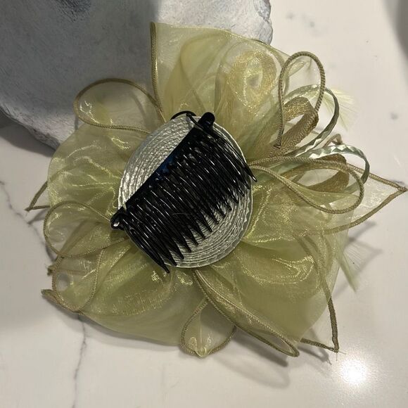 Lime Green Fascinator Hat - Picture 4 of 4